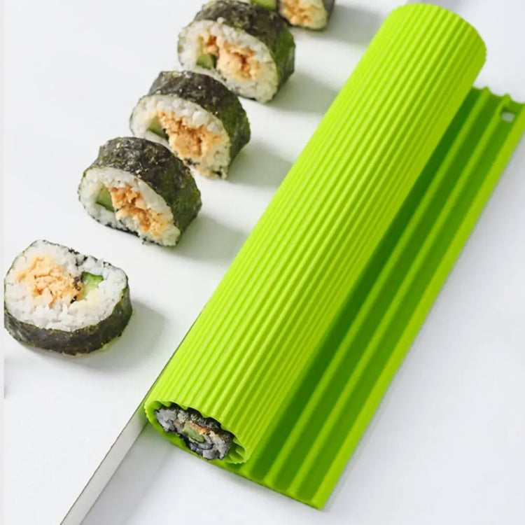 Silicone Sushi Curtain Hand Roll Mold Double-sided Kimbap Tool(Green)