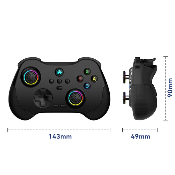 Z01 Wireless Gaming Vortex Dual Hall Body Grip For Switch / PS3 / PS4 / Adroid / IOS(green)
