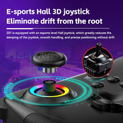 Z01 Wireless Gaming Vortex Dual Hall Body Grip For Switch / PS3 / PS4 / Adroid / IOS(black)