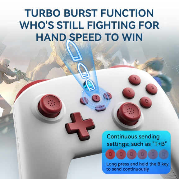 Wireless Bluetooth Gamepad With Wakeup Vibration Body Gamepad For Switch / Android / Apple / PC(Green)