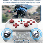 Wireless Bluetooth Gamepad With Wakeup Vibration Body Gamepad For Switch / Android / Apple / PC(Pink)