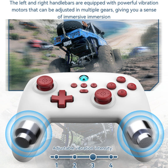 Wireless Bluetooth Gamepad With Wakeup Vibration Body Gamepad For Switch / Android / Apple / PC(Green)