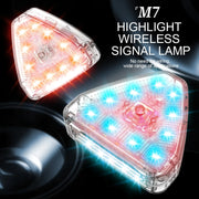 M7 Motorcycle Flashing Light Water-resistant Long Duration Wireless Remote Control Modified Warning Lights(One Light One Remote Control)