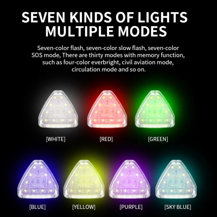 M7 Motorcycle Flashing Light Water-resistant Long Duration Wireless Remote Control Modified Warning Lights(One Light One Remote Control)