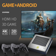 G11 PRO Game Machine TV Box Dual System HDMI HD 4K Retro Arcade, Style: 64G+Charging Handle