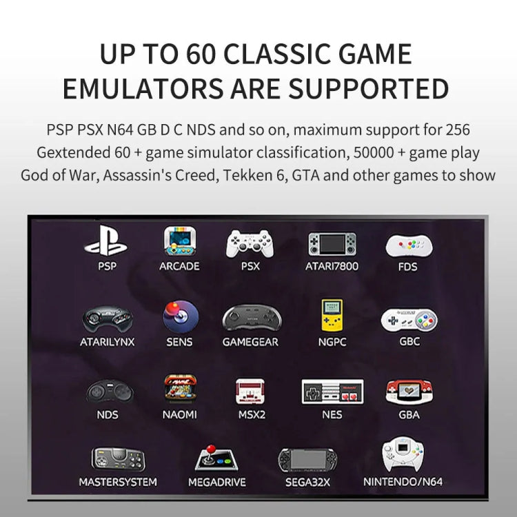 G11 PRO Game Machine TV Box Dual System HDMI HD 4K Retro Arcade, Style: 256G+Charging Handle