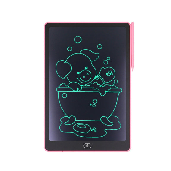 16 Inch Children LCD Writing Board Erasable Drawing Board, Color: Pink Monochrome Handwriting