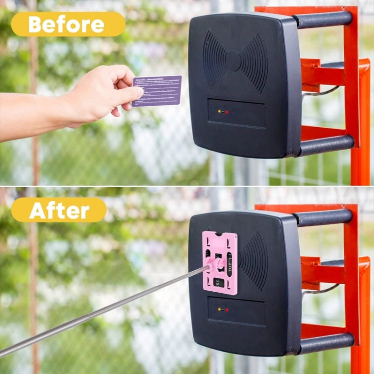 Portable Extension Pole for Car Driving Parking, Color: Purple+Gray