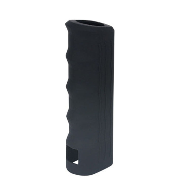 Automotive Universal Silicone Handbrake Handle Cover Brake Handle Decorative Protective Sleeve, Size: Straight Sleeve(Black)