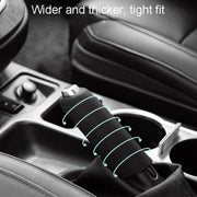 Automotive Universal Silicone Handbrake Handle Cover Brake Handle Decorative Protective Sleeve, Size: Straight Sleeve(Black)