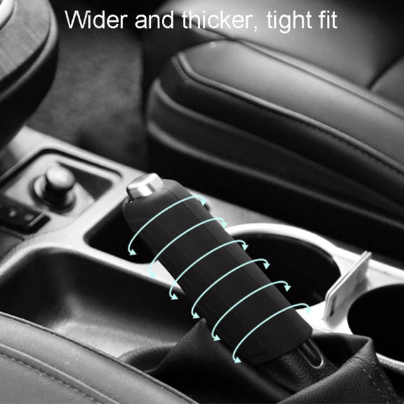 Automotive Universal Silicone Handbrake Handle Cover Brake Handle Decorative Protective Sleeve, Size: Straight Sleeve(Black)