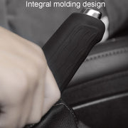 Automotive Universal Silicone Handbrake Handle Cover Brake Handle Decorative Protective Sleeve, Size: Oblique Sleeve(Luminous Blue)