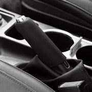 Automotive Universal Silicone Handbrake Handle Cover Brake Handle Decorative Protective Sleeve, Size: Straight Sleeve(Black)
