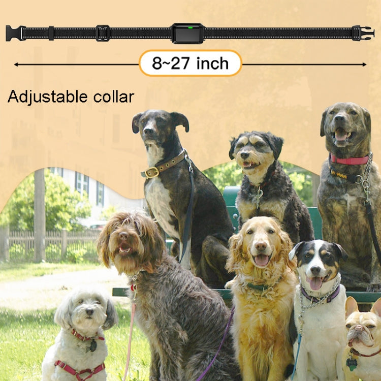 Color Screen Remote Control Pet Electric Shock Circular Dog Trainer(Black)