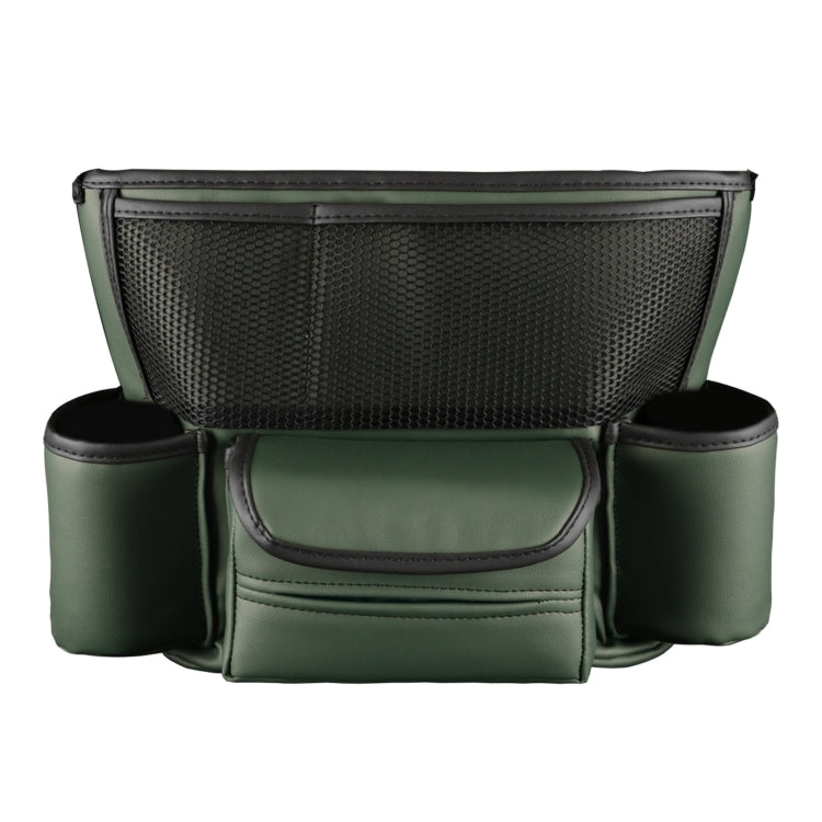 Car Multifunctional Armrest Box Storage Bag Car Interior Supplies(Green)