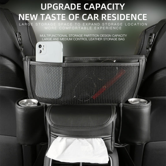 Car Multifunctional Armrest Box Storage Bag Car Interior Supplies(Green)