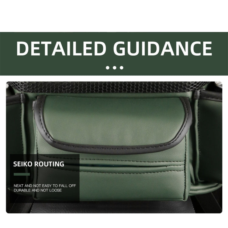 Car Multifunctional Armrest Box Storage Bag Car Interior Supplies(Green)