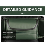 Car Multifunctional Armrest Box Storage Bag Car Interior Supplies(Green)