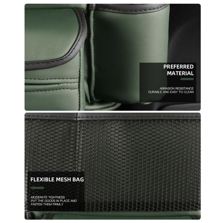 Car Multifunctional Armrest Box Storage Bag Car Interior Supplies(Green)