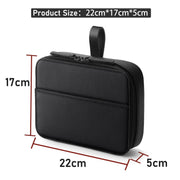 PU Leather Watch Strap Organizer Box For Apple Watch Band  Travel Storage Case(Black)
