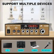 Car High-power Bluetooth Plug-in Card Digital Smart Amplifier(EU Plug)