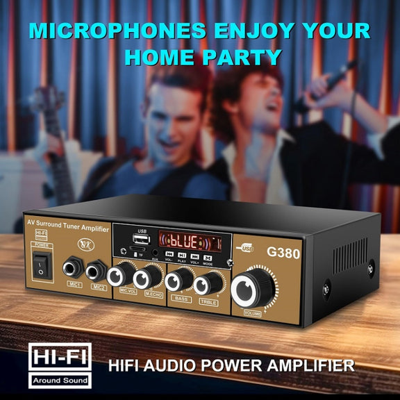 Car High-power Bluetooth Plug-in Card Digital Smart Amplifier(EU Plug)