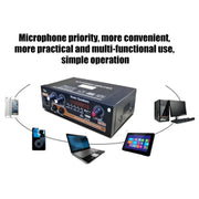 Bluetooth Built-in Recording Microphone USB Flash Drive Digital Dual-purpose Power Amplifier(EU Plug 220V)