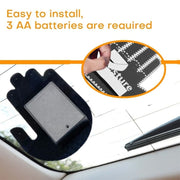 Vehicle-Mounted Multifunctional Warning Anti-Rear Collision Gesture Light(Womens Black)