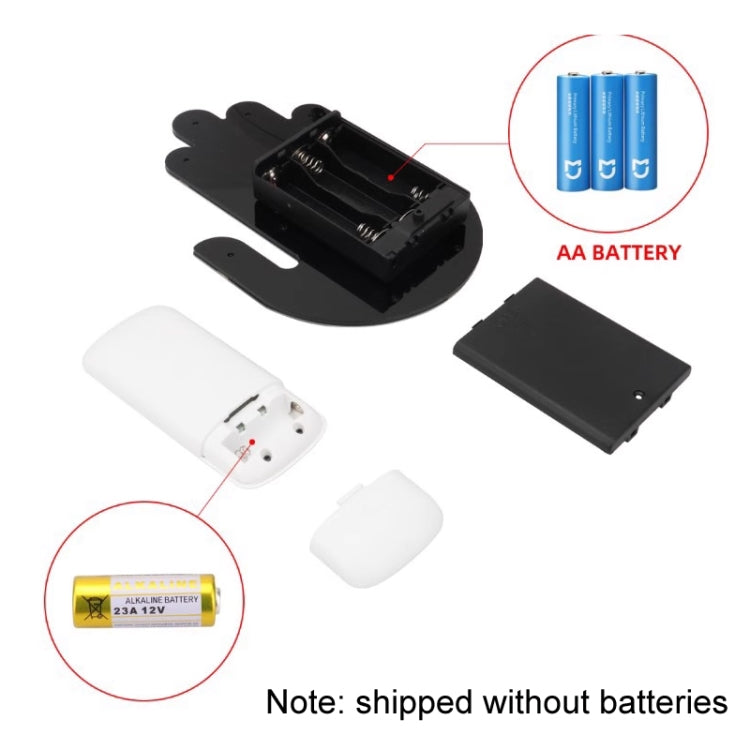Vehicle-Mounted Multifunctional Warning Anti-Rear Collision Gesture Light(Womens Black)