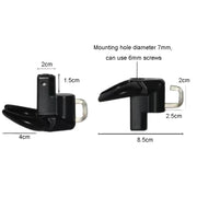 Bullhead Helmet Lock Hooks Front Universal No-Punch Motorcycle Bike Storage Hook(Black)