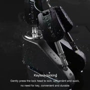 Electrical Vehicle Triangle Disc Brake Lock Universal Alloy Steel Anti-Theft Lock Scooter Padlock(Black)