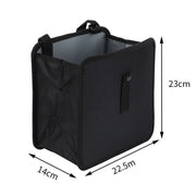 Car Seatback Trash Can Automotive Multifunctional Storage Organizer, Style: Black Red Edge