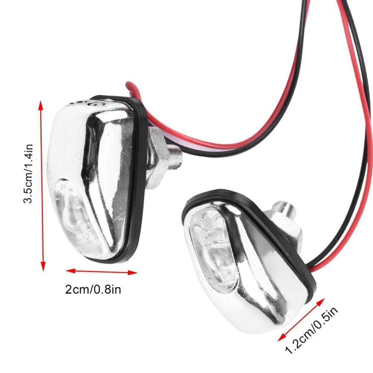 Car Wiper Sprayer Spray Decorative Lamp LED Hood Spray Lights(White)