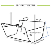 130x145x40cm Car Water-resistant Dirt-proof Thickened Rear Seat Pet Mat