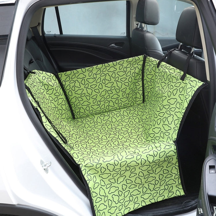 Car Single Seat Water-resistant Pet Seat Protective Pad, Color: Green Cloud