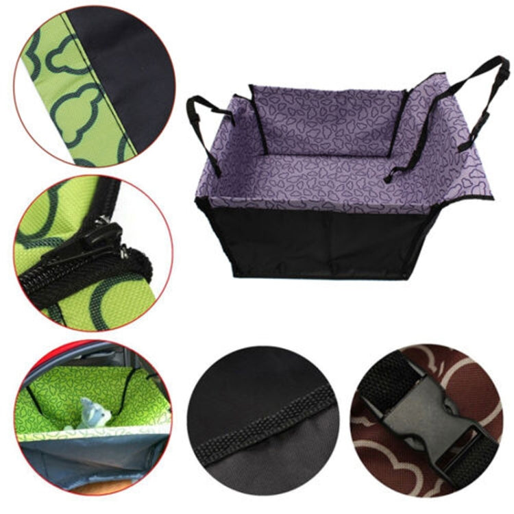 Car Single Seat Water-resistant Pet Seat Protective Pad, Color: Green Cloud