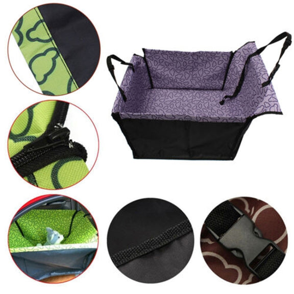 Car Single Seat Water-resistant Pet Seat Protective Pad, Color: Green Cloud