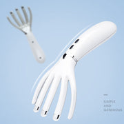 Mini Charging Electric Head Massager Multifunctional Heated Vibration Massage Comb(Pearl White)