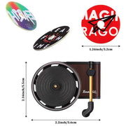 Gramophone+3pcs Refill Aroma Car Aroma Diffuser Air Vent Rotating Retro Gramophone Fragrance Diffuser Ornament