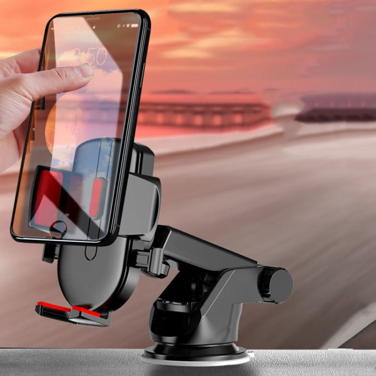 2 In 1 Car Cell Phone Telescopic Holder Universal Automobile Navigation Bracket(Blue)