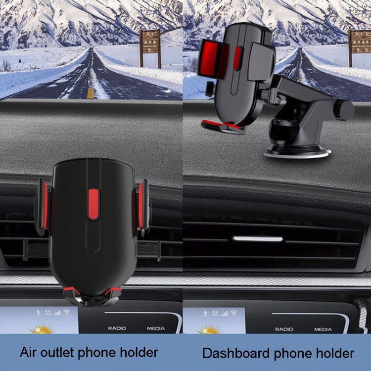 2 In 1 Car Cell Phone Telescopic Holder Universal Automobile Navigation Bracket(Blue)