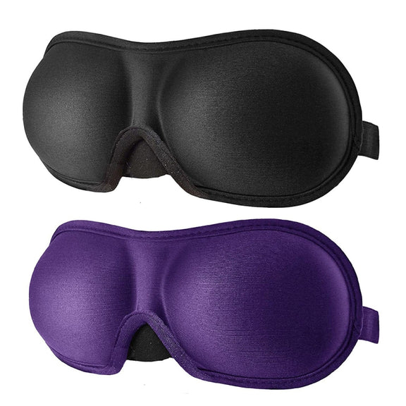 3D Adjustable Silicone Anti-slip Sleep Eye Mask Three-dimensional Memory Foam Eye Protection Mask(Black)