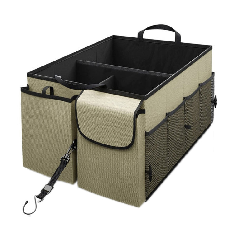 Car Foldable Glove Storage Box Trunk Organizer(Beige)