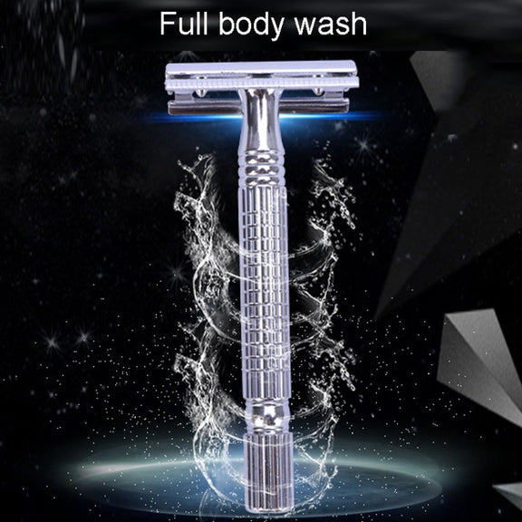 Junjie Shaving And Beard Razor Stand Old Style Double Sided Manual Shaver