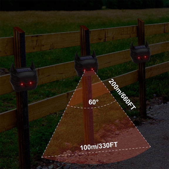 MS-216 Solar Red Light Burst Flash Mouse Repeller Ultrasonic Animal Repeller