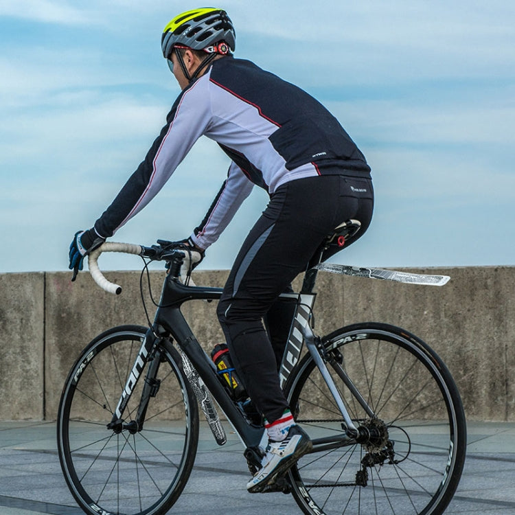 ENLEE E-641316 6pcs /Set Bicycle Extended Front And Rear Mudguards Road Bike Quick Detachable Fenders, Style: Chain Model