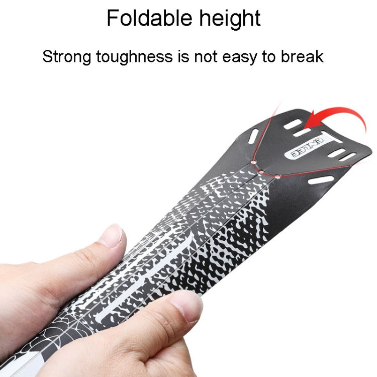 ENLEE E-641316 6pcs /Set Bicycle Extended Front And Rear Mudguards Road Bike Quick Detachable Fenders, Style: Snake Model
