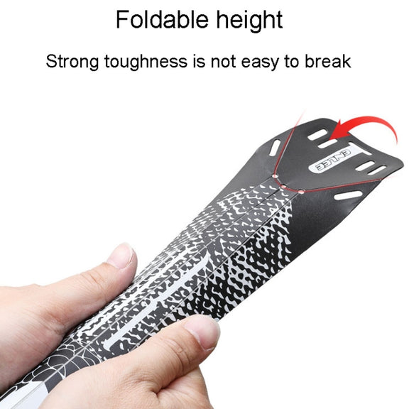ENLEE E-641316 6pcs /Set Bicycle Extended Front And Rear Mudguards Road Bike Quick Detachable Fenders, Style: Black Model