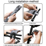 ENLEE E-641316 6pcs /Set Bicycle Extended Front And Rear Mudguards Road Bike Quick Detachable Fenders, Style: Black Model