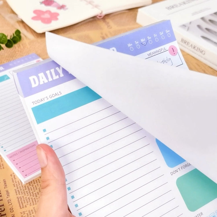 60pages /Book Weekly Planning Note Pad Schedule Time Management Planning Notebook(Jh002)